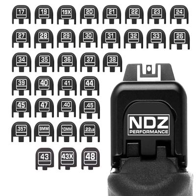 NDZ Performance Slide Cover Back Plate for Glock Gen 1-5 Models 17-47, Slimline 43 43X 48  Durable CNC Machined Anodized Aluminum Replacement  Made in USA  G33
