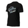 1964 Chevy C10 Graphic T-Shirt | Vintage Car Enthusiast Gift Black view 2