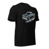 1964 Chevy C10 Graphic T-Shirt | Vintage Car Enthusiast Gift Black view 3