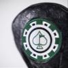 Pins & Aces Casino Blackjack Themed Head Covers - Premium, Hand-Made Classic Casino Leather Style - Tour Quality Golf Club Cover - Style and Customize Your Golf Bag (Driver) view 4