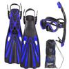 Divers Supply Sea Elite Starter Mask, Fin, and Snorkel Package Single Lens (Blue, Small/Medium) view 1