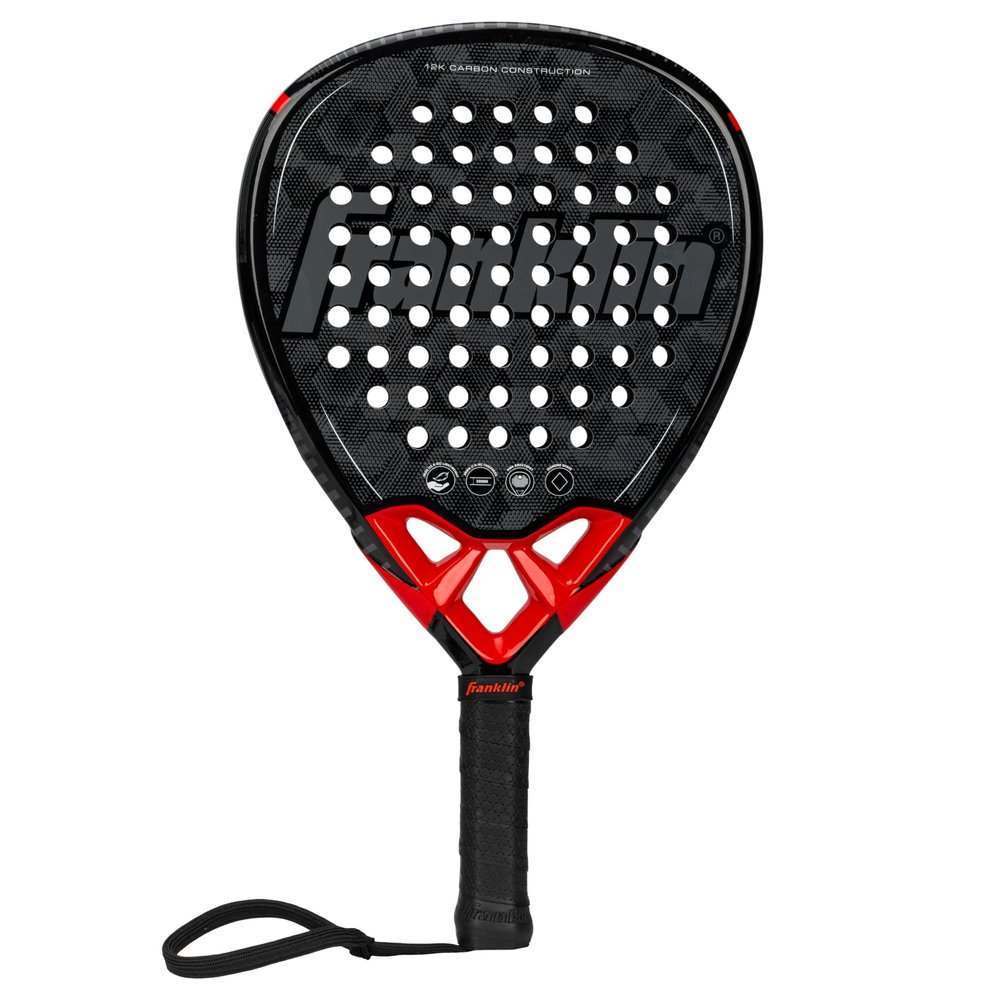 Franklin Sports Padel Racket - Glide - Fiberglass Padel Paddle with Foam Core - Pop Tennis Racket - 365g Paddle - Premium Performance - Blue/Yellow