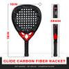 Franklin Sports Padel Racket - Glide - Fiberglass Padel Paddle with Foam Core - Pop Tennis Racket - 365g Paddle - Premium Performance - Blue/Yellow view 2