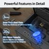 [ 20% Larger capacity ] Biometric gun safe with fingerprint lock box,Large pistol safes for handgun,nightstand hidden gun storage for bedside,quick accessammunition storage security box for Home view 2