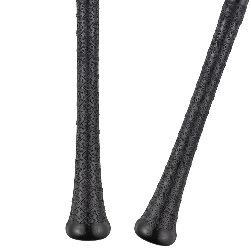 Supacaz Super Sticky Kush Black Baseball Bat Tape - Softball Bat Wrap - High Performance Pro Big League Bat Grip - 0.5mm