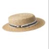 BABYOND Mens Brim Boater Hat Gatsby Straw Panama Hat Fedora Summer Beach Sun Hat 20s Costume Accessories White Green view 1