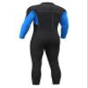 Hevto Men Wetsuit 4/3mm Neoprene GBS Full Wet Suit in Cold Water Back Zip for Surfing Swimming Diving Kayak SUP (Men Blue, XXL) view 2