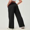 Ewedoos Wide Leg Pants Woman Stretchy Work Dress Pants Women Trendy 2026 Business Casual Outfits Comfort Fit Slacks Trousers Black view 2