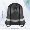 CACASO 16 Pack Drawstring Backpack Bulk,Drawstring Bags with Reflective Strip,Draw String Bag for Sport,Cinch Sack Backpack for Men Women Gym Yoga view 2
