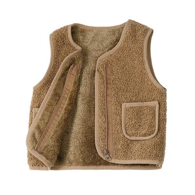 Patgoal Baby Girls Boys Sherpa Fleece Vest Toddler Lightweight Fall Winter Warm Sleeveless Outerwear Jacket with Pockets