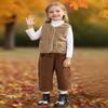 Patgoal Baby Girls Boys Sherpa Fleece Vest Toddler Lightweight Fall Winter Warm Sleeveless Outerwear Jacket with Pockets view 3