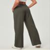 Ewedoos Wide Leg Pants Woman Stretchy Work Dress Pants Women Trendy 2026 Business Casual Outfits Comfort Fit Slacks Trousers Olive Green view 2