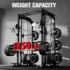 RitFit M1 Pro Smith Machine with Cable Crossover System, Multi-Function Squat Rack Power Cage for Home Gym, Power Rack and Packages Black view 2