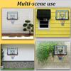 HAILM 44'' Basketball Backboard and Rim Net, PET Shatter Proof Backboard and Rim Competition Combo, Wall Mounted Basketball Hoop, Adjustable-Height for Indoor Outdoor Use,White view 2
