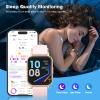 POIUZET Fitness Tracker, Fitness Watch with Blood Oxygen, Heart Rate Monitor, Steps Calories Counter, Sleep Monitor, Pedometer IP68 Waterproof, Smart Watch for Android iPhones view 3