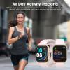 POIUZET Fitness Tracker, Fitness Watch with Blood Oxygen, Heart Rate Monitor, Steps Calories Counter, Sleep Monitor, Pedometer IP68 Waterproof, Smart Watch for Android iPhones view 4