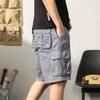 LANZIYAYA Summer Shorts for Men's Casual Cargo Shorts Drawstring with Pocket (US, Alpha, X-Large, Regular, Short, Light Gray) view 3