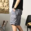 LANZIYAYA Summer Shorts for Men's Casual Cargo Shorts Drawstring with Pocket (US, Alpha, X-Large, Regular, Short, Light Gray) view 4