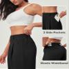 Ewedoos Wide Leg Pants Woman Stretchy Work Dress Pants Women Trendy 2026 Business Casual Outfits Comfort Fit Slacks Trousers Black view 4
