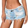 Dawery Summer Sexy Low-Waist Hole Ripped Short Jeans and Denim Shorts Women Jean Shorts Ropa (Small,Shorts) view 1