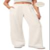 Ewedoos Wide Leg Pants Woman Stretchy Work Dress Pants Women Trendy 2026 Business Casual Outfits Comfort Fit Slacks Trousers Off-White view 1