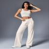 Ewedoos Wide Leg Pants Woman Stretchy Work Dress Pants Women Trendy 2026 Business Casual Outfits Comfort Fit Slacks Trousers Off-White view 2