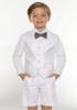 Suits for Boy Linen Suit Short Set 2 Pieces Little Boys Vest Pants Set Summer Wedding Red Outfit Size 6 view 3