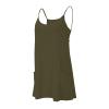 Womens Tennis Dress with Built in Shorts Casual Sleeveless Hot Shot Mini Dress Workout Spaghetti Strap Dresses Athletic Dress for Women with Shorts Underneath Sporty Womens Golf Dress Army Green view 3