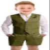 Kids Suits for Boys Casual Summer Linen Olive Green Suit Boys Suit Set Size 5 Formal Wedding Outfit Kids Dress Clothes view 1