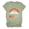 ZLXBLYYMZ Womens Book Lover Shirts Summer Short Sleeve Crewneck T-Shirt Letter Printed Graphic Tees Reading Librarian Tops Olive Green, Small view 1