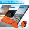 Adjustable Portable Basketball Hoop System with 28IN Backboard, 5.6 to 7 ft Height Adjustable,Shatterproof PVC Backboard, Stable Base with Wheels, Indoor Outdoor Use for Gym,Court,Playground (Orange) view 3