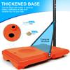 Adjustable Portable Basketball Hoop System with 28IN Backboard, 5.6 to 7 ft Height Adjustable,Shatterproof PVC Backboard, Stable Base with Wheels, Indoor Outdoor Use for Gym,Court,Playground (Orange) view 4
