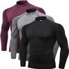 2/3 Pack Men's Compression Shirts Long Sleeve Workout Shirts Mock Turtleneck Athletic Base Layer Active Undershirts Tops