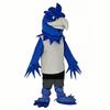 rushopn Elegant Phoenix Bird Mascot in Royal Blue - Unique Costume for Theme Events and Entertainment view 2