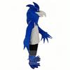 rushopn Elegant Phoenix Bird Mascot in Royal Blue - Unique Costume for Theme Events and Entertainment view 3