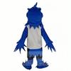 rushopn Elegant Phoenix Bird Mascot in Royal Blue - Unique Costume for Theme Events and Entertainment view 4