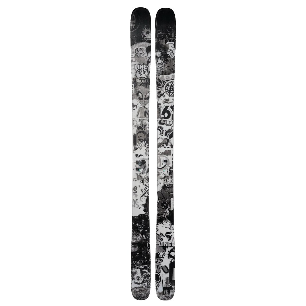 LINE Unisex Adult's Chronic 101 All-Mountain Freestyle Ski with Thick-Cut Sidewall Construction & Symmetric Flex Pattern - Durable Stable Versatile Snow Skis for Men & Women - 165