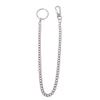 EINCORN Silver Mental Long for Key Chain Pants Jeans Hiphop Biker Secure Travel Wallet Chain with Lobster Clasps Anti-Lost Jewel, As the Picture Shows view 1