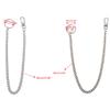 EINCORN Silver Mental Long for Key Chain Pants Jeans Hiphop Biker Secure Travel Wallet Chain with Lobster Clasps Anti-Lost Jewel, As the Picture Shows view 3