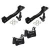 BUCKLOS PM Front Rear 203mm Black Disc Brake Caliper Mount Adapter and 2 Pair Resin Bike Disc Brake Pads Compatible with Shimano Deore XT XTR LX SLX Hone Alfine Saint Disc Brake view 1