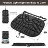 BLISSWILL Hunting seat CushionStadium Cushion100% Memory Foam Silent Lightweight for Camping, Hunting, FishingCampingOutdoorBlack view 2