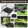 BLISSWILL Hunting seat CushionStadium Cushion100% Memory Foam Silent Lightweight for Camping, Hunting, FishingCampingOutdoorBlack view 3