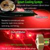 NBWDY 2Pcs 1/2in NPT Boat Drain Plug Light with APP Remote Control,4100LM IP68 Underwater Fishing Marine Boat LED Light for Fishing Diving,Smart Cooling System (Red) view 3