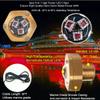 NBWDY 2Pcs 1/2in NPT Boat Drain Plug Light with APP Remote Control,4100LM IP68 Underwater Fishing Marine Boat LED Light for Fishing Diving,Smart Cooling System (Red) view 4