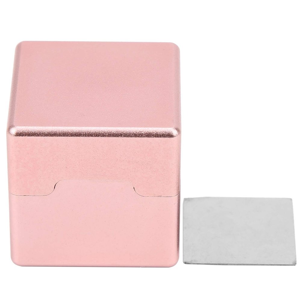 Aluminum Alloy Chalk Holder Portable Stick Carrier Case for Pool Billiards (Rose Gold)