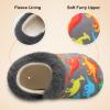 Centipede Demon Toddler Slippers for Boys Girls Slip on Kids House Shoes Lightweight Barefoot Furry Sock Shoes Dinosaur Slippers Indoor Outdoor Warm Walking Shoes 5-5.5 Toddler view 4