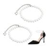 PH PandaHall High Heel Shoe Straps Pearl Beaded Shoe Laces for Holding Loose High Heel Shoes Detachable Loose Anklets Shoelace Accessories Replacement Ankle Strap for Heels, 1 Pair view 1