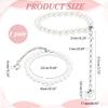 PH PandaHall High Heel Shoe Straps Pearl Beaded Shoe Laces for Holding Loose High Heel Shoes Detachable Loose Anklets Shoelace Accessories Replacement Ankle Strap for Heels, 1 Pair view 2