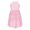 Xnihocha Kids Girls Sleeveless Glitter Rhinestone Figure Skating Dress Lyrical Contemporary Dance Performance Dress Pink 8 Years view 2