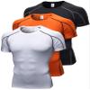 Men's Compression Shirts Short Sleeve Workout T Shirt Cool Dry Athletic Undershirts Gym Yoga Base Layers Running Tops view 1
